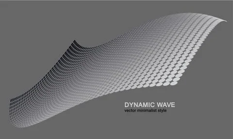 Bright abstract background with a dynamic waves Illustrazione stock