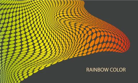 Bright abstract background with a dynamic waves Stock Illustration