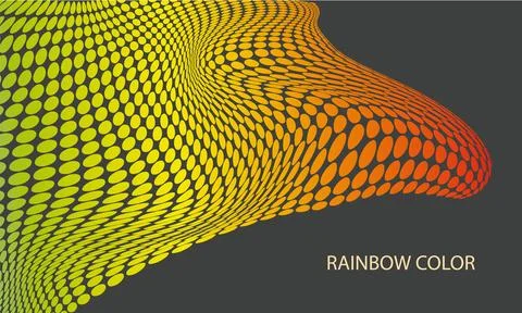 Bright abstract background with a dynamic waves Stock Illustration