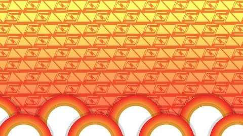 Bright Abstract Background Featuring Geometric Gradient Shapes and Warm Color Stock Illustration
