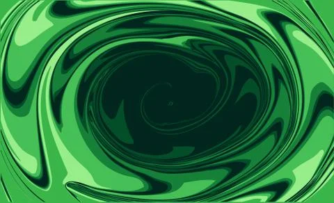 Bright abstract background. Green wave blurred picture. Illustrazione stock