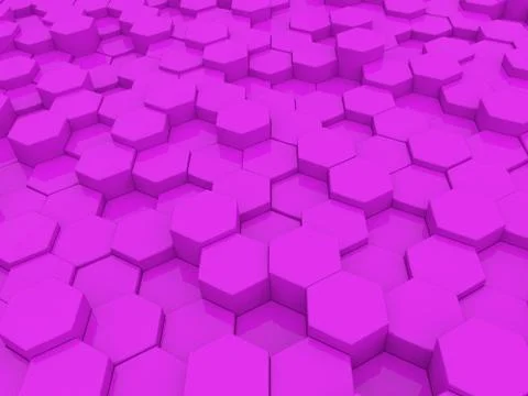 Bright abstract background of hexagons. Stock Illustration