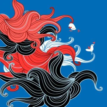 Bright abstract background Stock Illustration