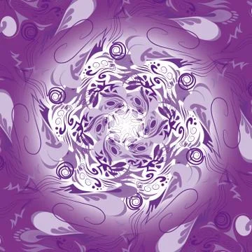 Bright abstract background on lilac Stock Illustration