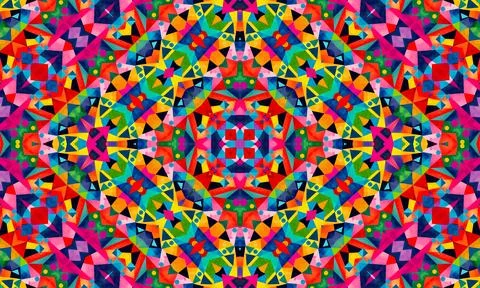 Bright abstract background with multicolor pattern Stock Illustration