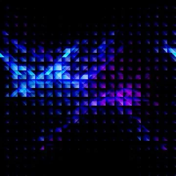 Bright abstract background of overlapping squares, vector illustration. Illustrazione stock