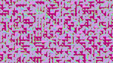 Bright abstract background of particle movements in squares, multicolored p.. Stock-Footage 300778095