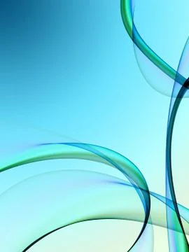 Bright abstract background with soft gradient under flame wave shapes Stock Illustration