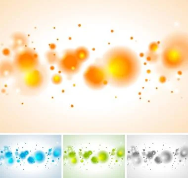 Bright abstract backgrounds with bubbles. Vector design eps 10 Bright abst... Foto stock