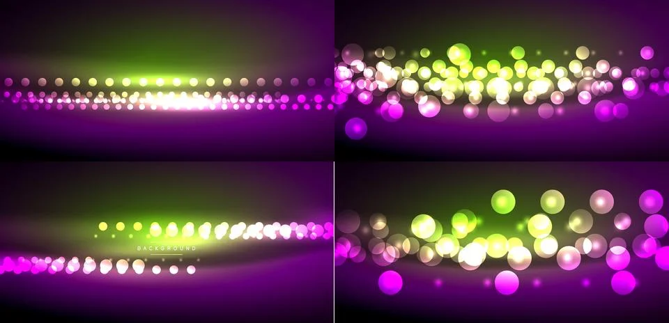 Bright abstract backgrounds. Gradient colors, dots, circles create dynamic イラスト素材