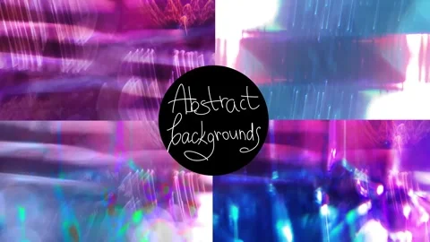 Bright abstract backgrounds set 스톡 동영상 280871103