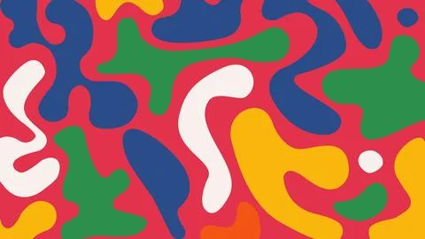 Bright abstract blob background Stock Illustration