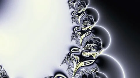 Bright abstract blue-yellow pattern from lines of weaves and flowers 스톡 일러스트