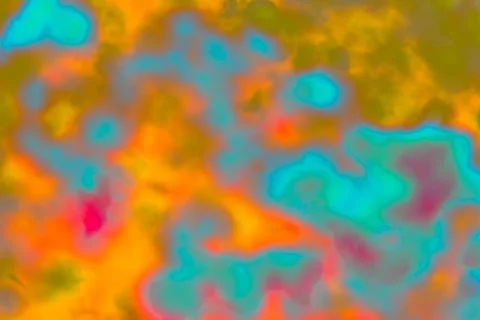 Bright Abstract Blurred Background with Orange Teal and Pink Fluid Color Wave Stock Illustration