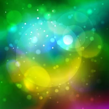 Bright Abstract Bokeh Background Stock Illustration