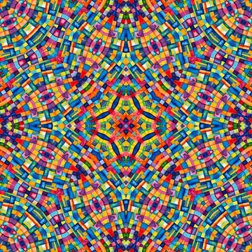 Bright abstract checkered colorful pattern Stock Illustration