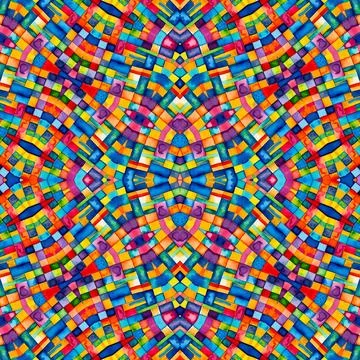 Bright abstract checkered colorful pattern Stock Illustration