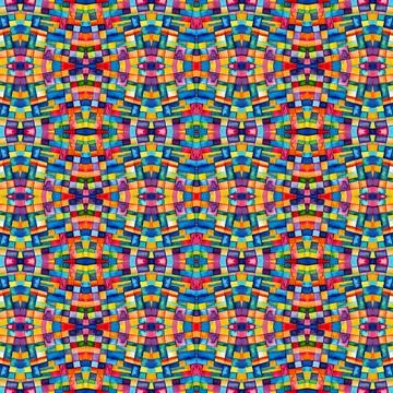 Bright abstract checkered colorful pattern Stock Illustration