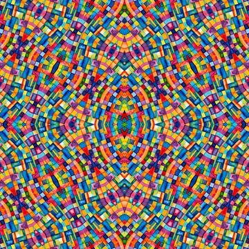 Bright abstract checkered colorful pattern Stock Illustration