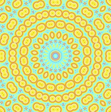 Bright abstract circular pattern Stock Illustration