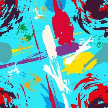 Bright abstract colored seamless pattern Illustrazione stock