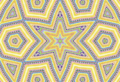 Bright abstract colorful concentric pattern Stock Illustration