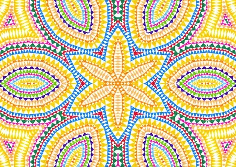Bright abstract colorful concentric pattern Stock Illustration