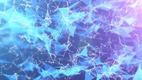 Bright abstract digital plexus moving Stock Footage 128307681