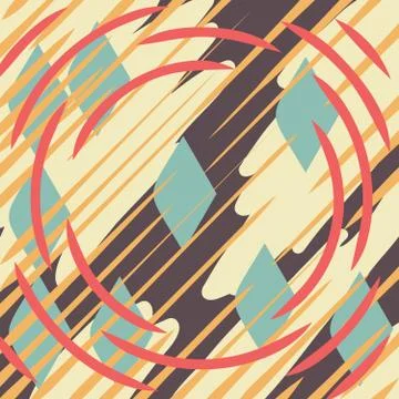 Bright abstract fantasy background, flat vector illustration Stock Illustration