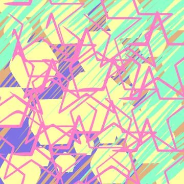 Bright abstract fantasy background, flat vector illustration Stock Illustration