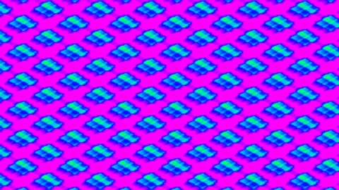 Bright abstract geometric pattern background of vibrant blue and cyan lines Stock Footage 339776274