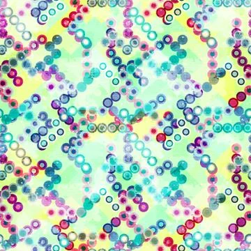 Bright abstract geometric seamless pattern in graffiti style. Quality vector  Stock Illustration