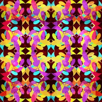 Bright abstract geometric seamless pattern in graffiti style. Quality vector  Stock-Illustration
