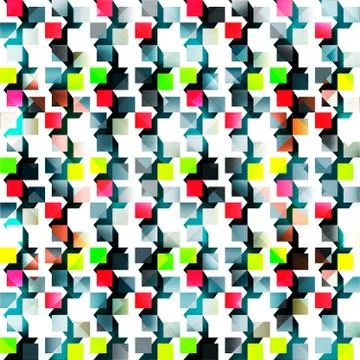 Bright abstract geometric seamless pattern in graffiti style. Quality vector  Illustrazione stock