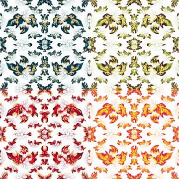 Bright abstract geometric seamless pattern in graffiti style. Quality vector  스톡 일러스트