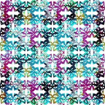 Bright abstract geometric seamless pattern in graffiti style. Quality vector  Stock-Illustration