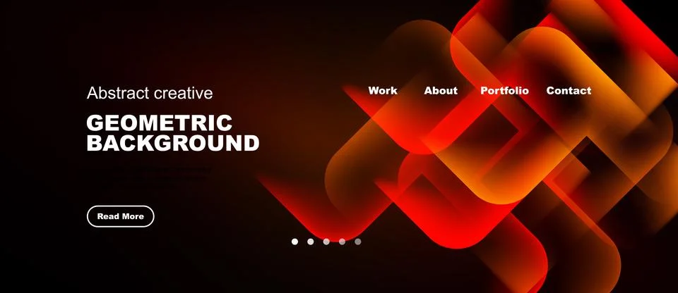 Bright abstract glowing angular shapes, modern vector wallpaper Stock Illustration