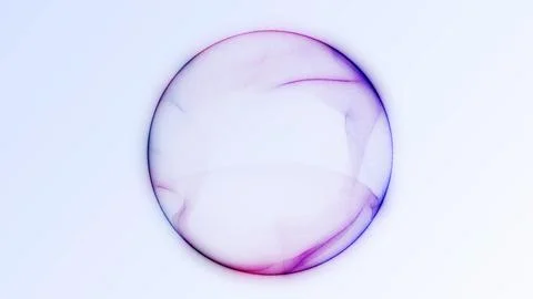 Bright abstract gradient orb with soft smooth colors on white background. M.. Ilustração Stock