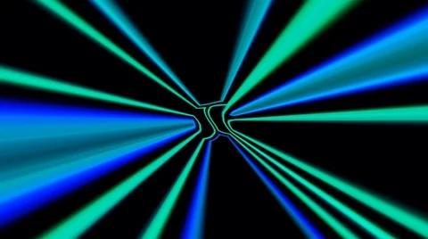 Bright abstract light that arranges full colors, lines, blue backgrounds Stock Footage