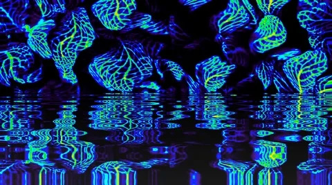 Bright abstract light that arranges full colors,mandala, black backgrounds Video stock 126416028