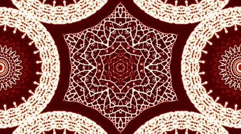 Bright abstract light that arranges full colors,mandala, black backgrounds Stock Footage 126430002