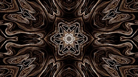 Bright abstract light that arranges full colors,mandala, black backgrounds Stock Footage 126444620