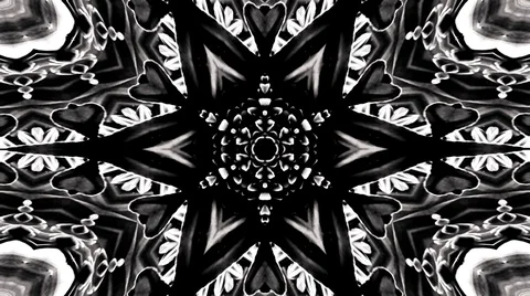 Bright abstract light that arranges full colors,mandala, black backgrounds Video stock 126557410