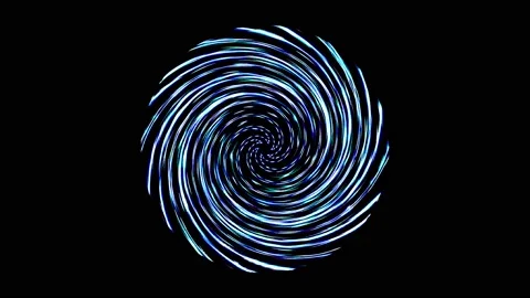 Bright abstract light that arranges full colors,spinning, black backgrounds Stock Footage 165784276