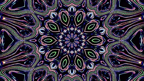 Bright abstract light that arranges full colors,spinning, black backgrounds 스톡 동영상 165838849