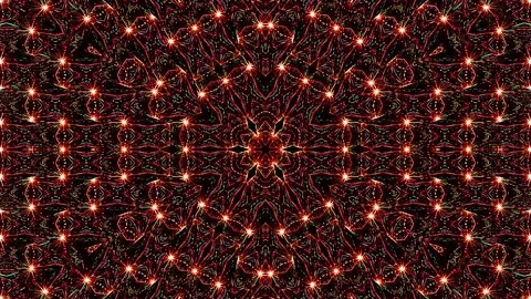Bright abstract light that arranges full colors,mandala, black backgrounds Stock Footage 186202712