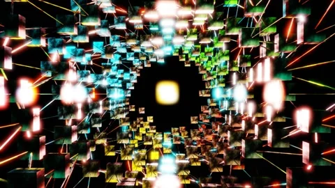 Bright abstract light effect background Video stock 256671736