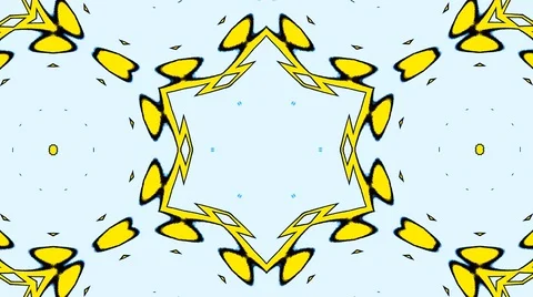 Bright abstract light governing full color, kaleidoscope, black background 動画素材 126425261