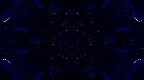 Bright abstract light governing full color, kaleidoscope, black background Stock Footage 126457318