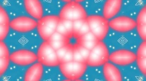 Bright abstract light governing full color, kaleidoscope, black background Stock Footage 126655850